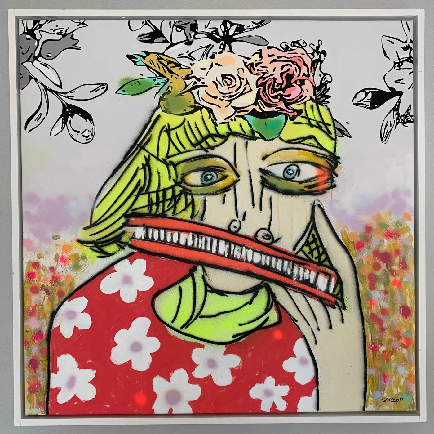 Gerald Bell — Shy Lady in Red, 2023