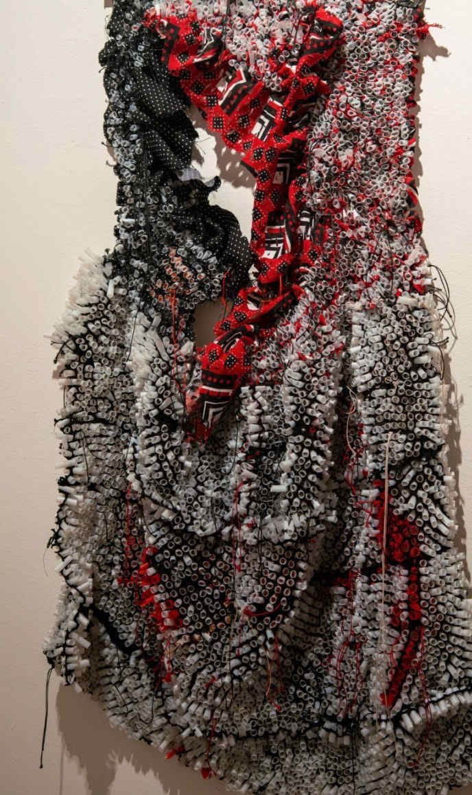 Pardon Mapondera — Collaborations III (black/red/white), 2025