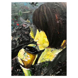 Shuang Gou 'A Girl Drinking Coffee'