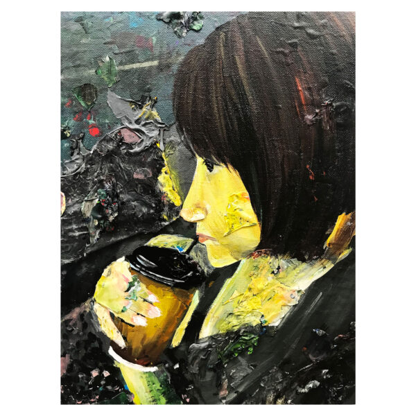 Shuang Gou 'A Girl Drinking Coffee'